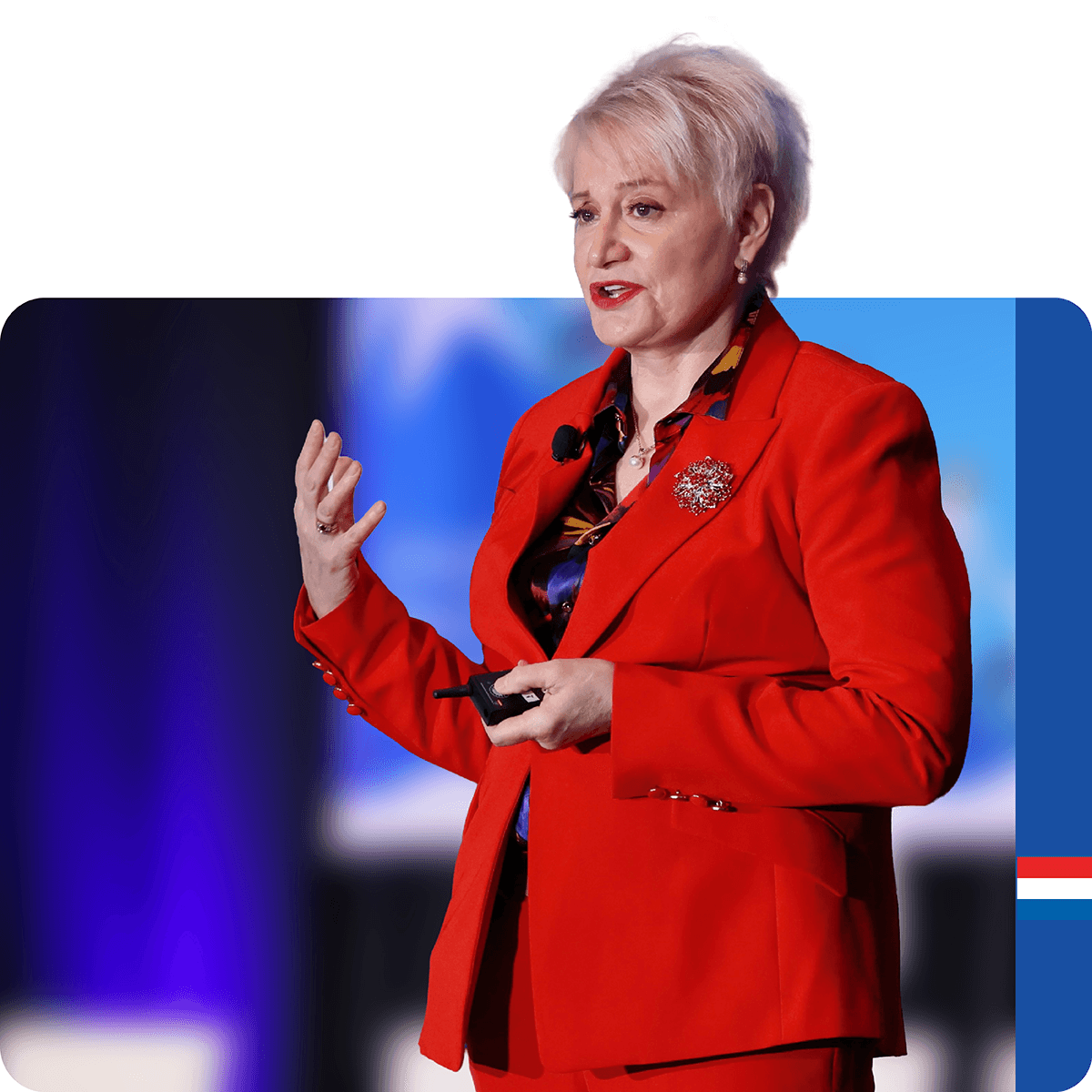 Susan Dentzer, President and CEO of America's Physician Groups, speaking at the 2025 APG Fall Conference.